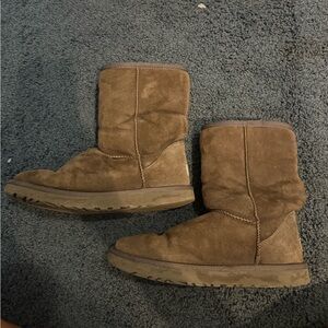 UGG Grey Short Sheepskin Classic Boots